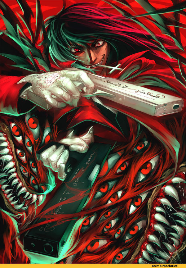 Hellsing, Anime Art, art, красивые картинки, алукард, Anime
