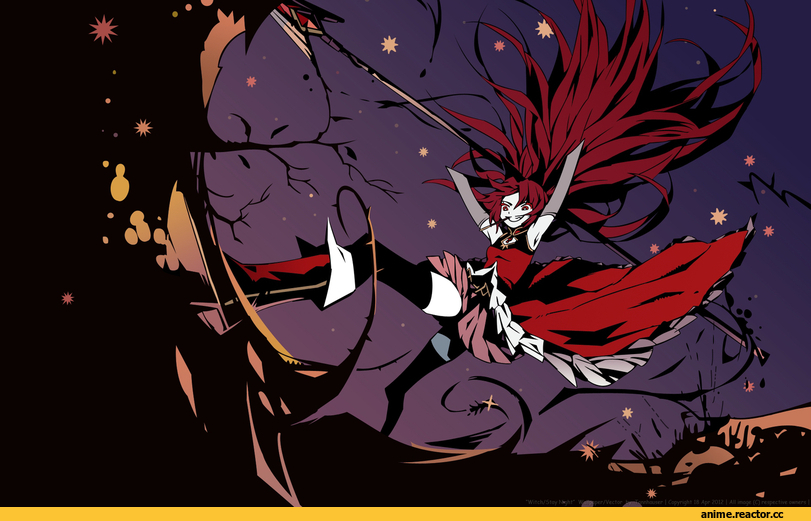 Anime Art, art, красивые картинки, Mahou Shoujo Madoka Magica, Опасные Няшки, Sakura Kyouko, Anime Няши, Anime