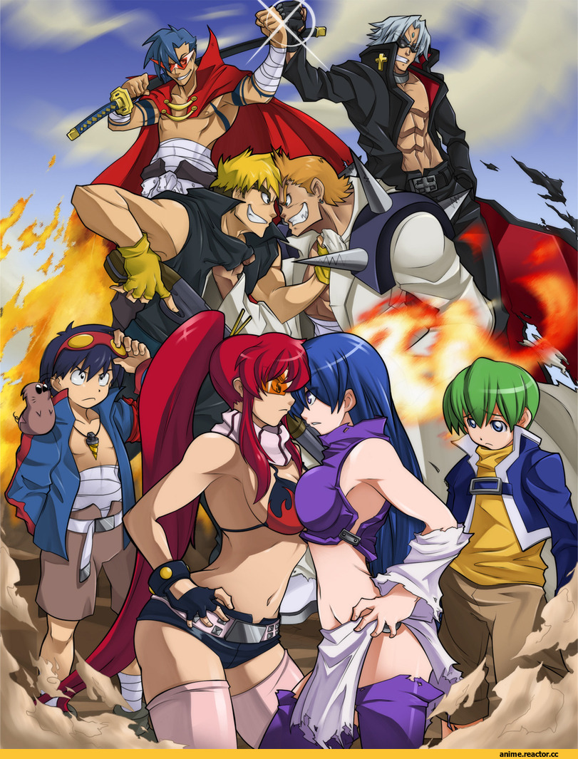 needless, Gurren Lagann, art, красивые картинки, Anime