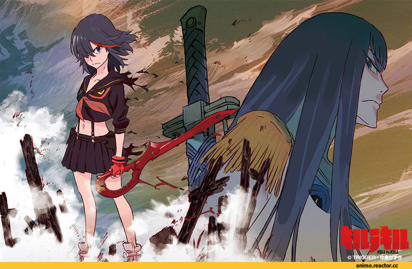 Kill la Kill, anime matoi, Ryuuko, art, красивые картинки, Anime