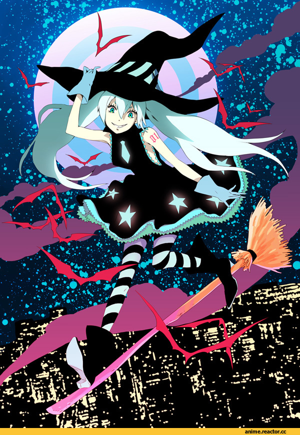 art, красивые картинки, Anime Art, Hatsune Miku, Vocaloid, Halloween, Anime