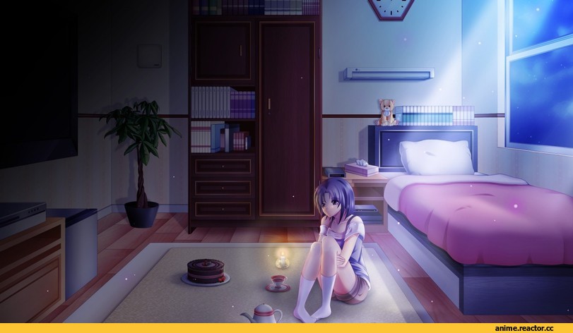 art, красивые картинки, Lonely Night, Anime