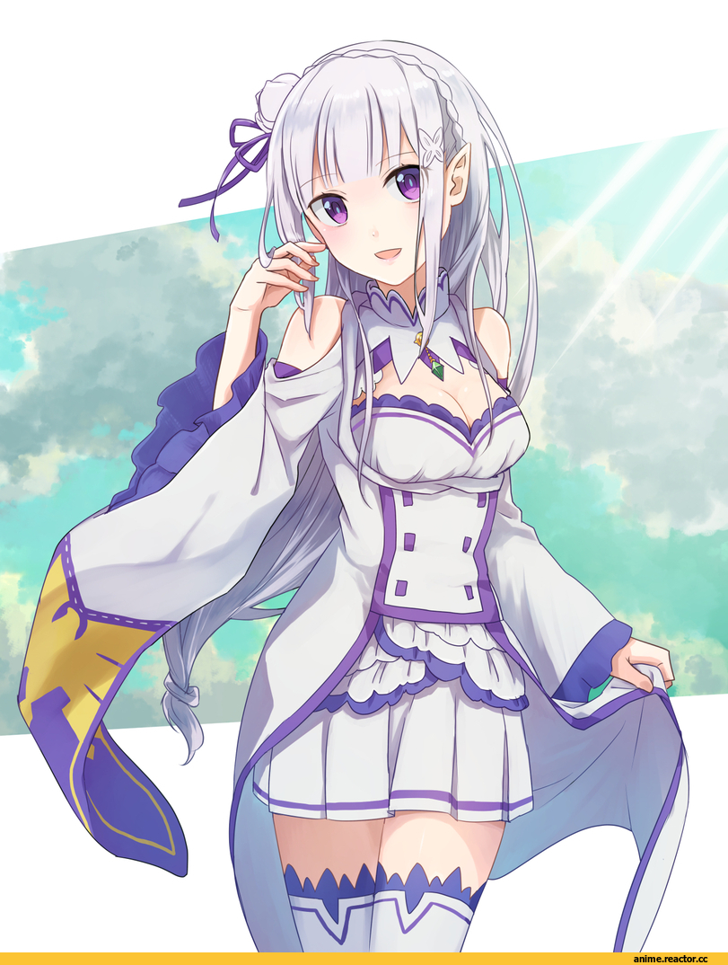 Re Zero Kara Hajimeru Isekai Seikatsu, Emilia (re zero), shake sawa, Anime