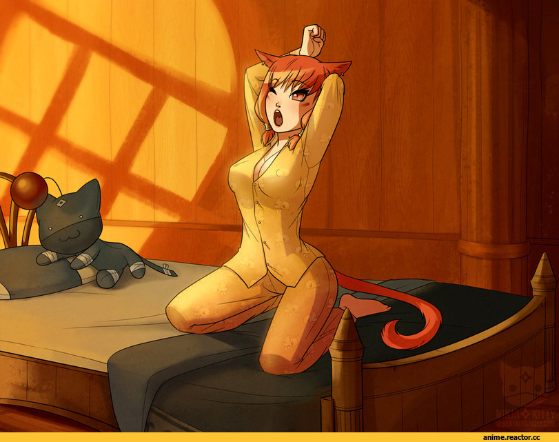 art, красивые картинки, котодевка, няша, Неко, Animal Ears, Anime