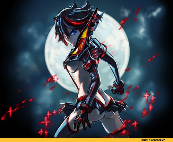 Kill la Kill, аnime, Matoi Ryuuko, art, красивые картинки, удалённое, Anime