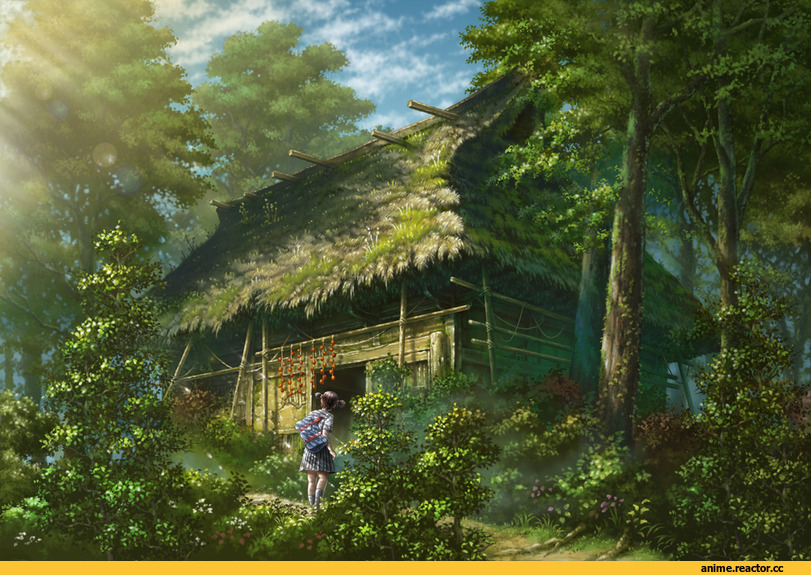 art, красивые картинки, Tonari no Totoro, kusakabe mei, kashi takahisa, scenery, Anime