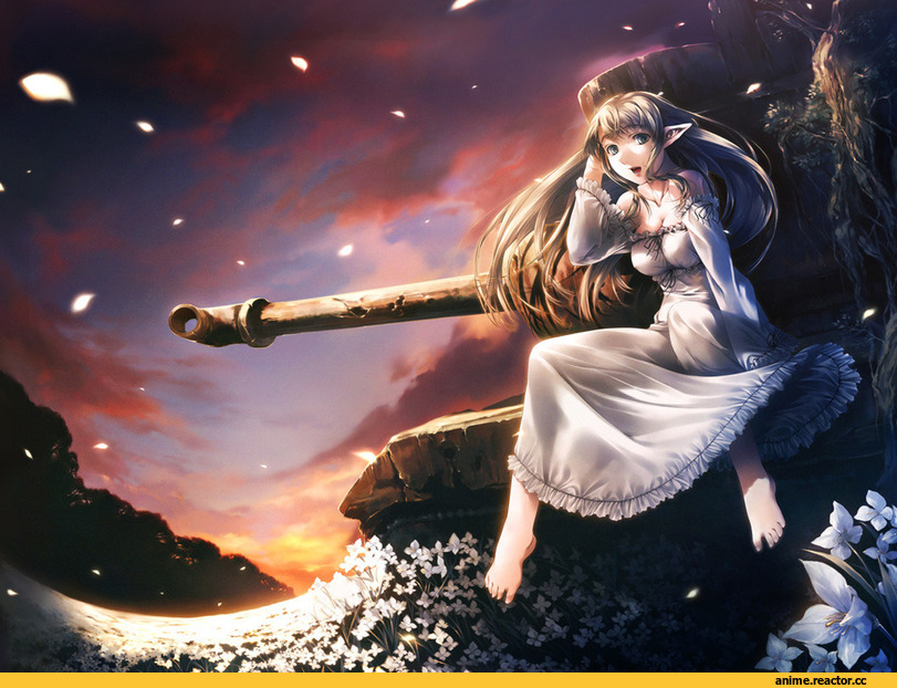 art, красивые картинки, elf, Simosi, Anime