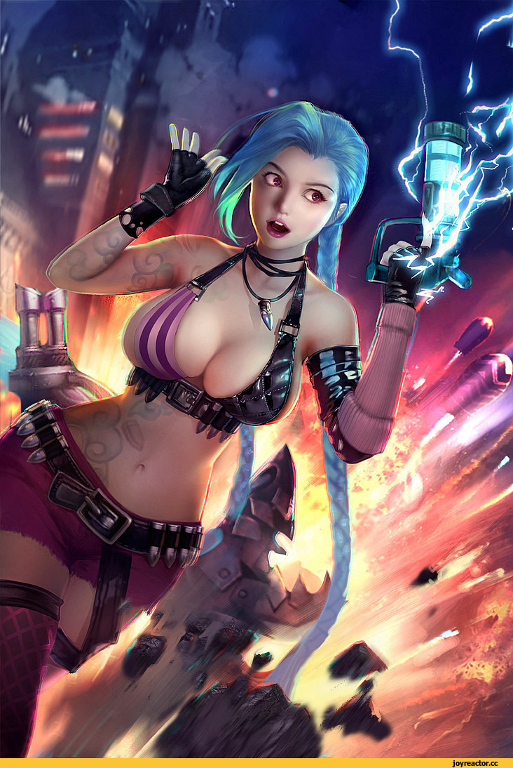 art, красивые картинки, Jinx, League of Legends, фэндомы, девушка, Anime