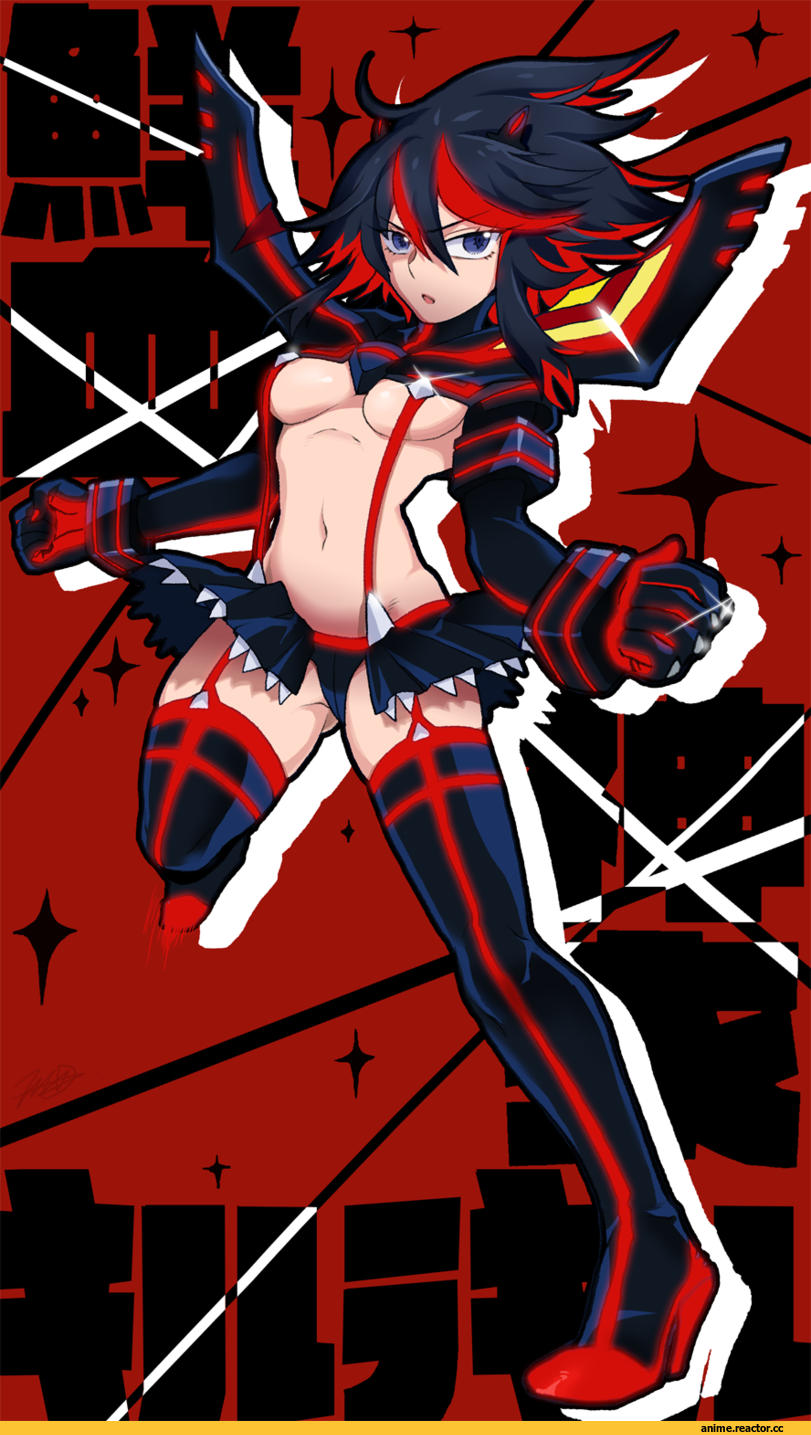 Anime Art, art, красивые картинки, Kill la Kill, Matoi Ryuuko, Anime