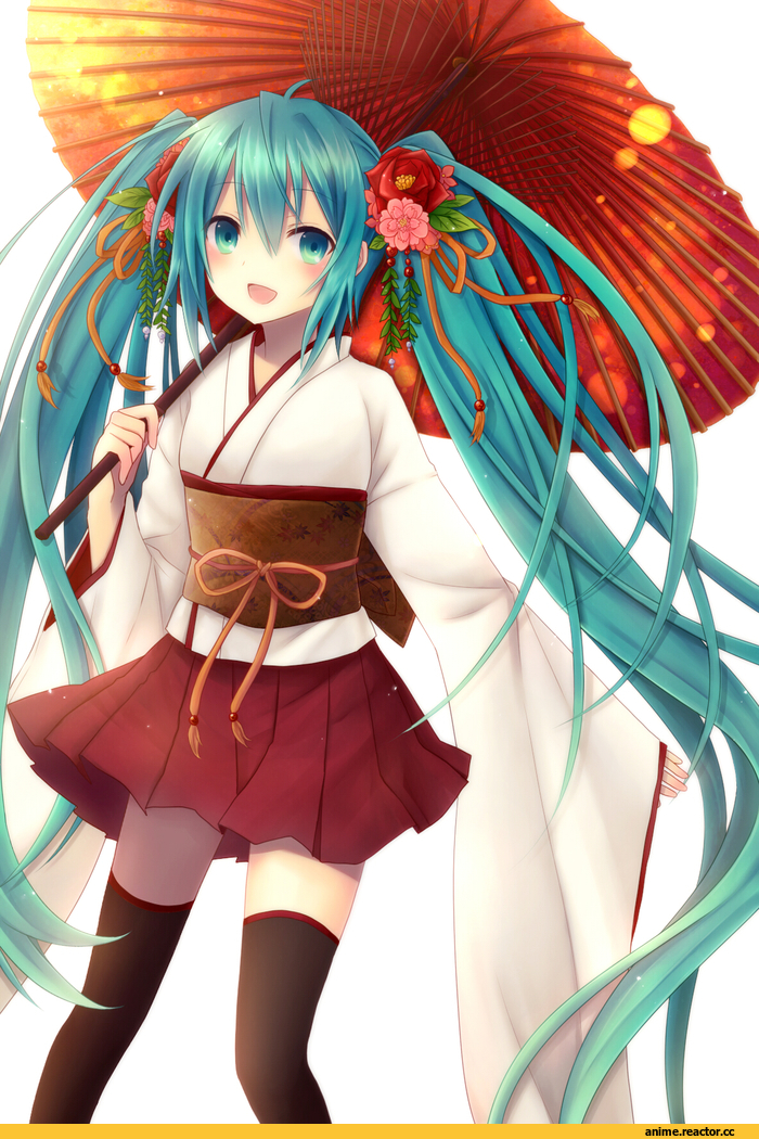 Hatsune Miku, Vocaloid, art, автор неизвестен, удалённое, Anime