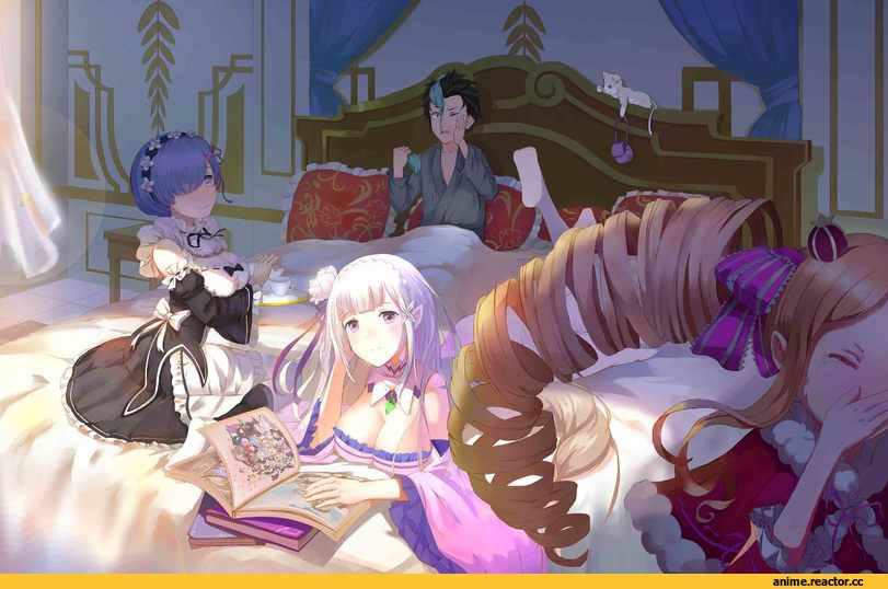 Natsuki Subaru, Re Zero Kara Hajimeru Isekai Seikatsu, Rem (re zero), Emilia (re zero), Beatrice (Re Zero), Pack (re zero), Anime