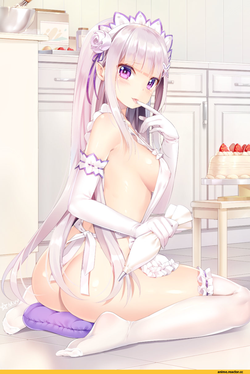 MVV, Emilia (re zero), Re Zero Kara Hajimeru Isekai Seikatsu, Anime Ero Ass, Anime Ero, Anime