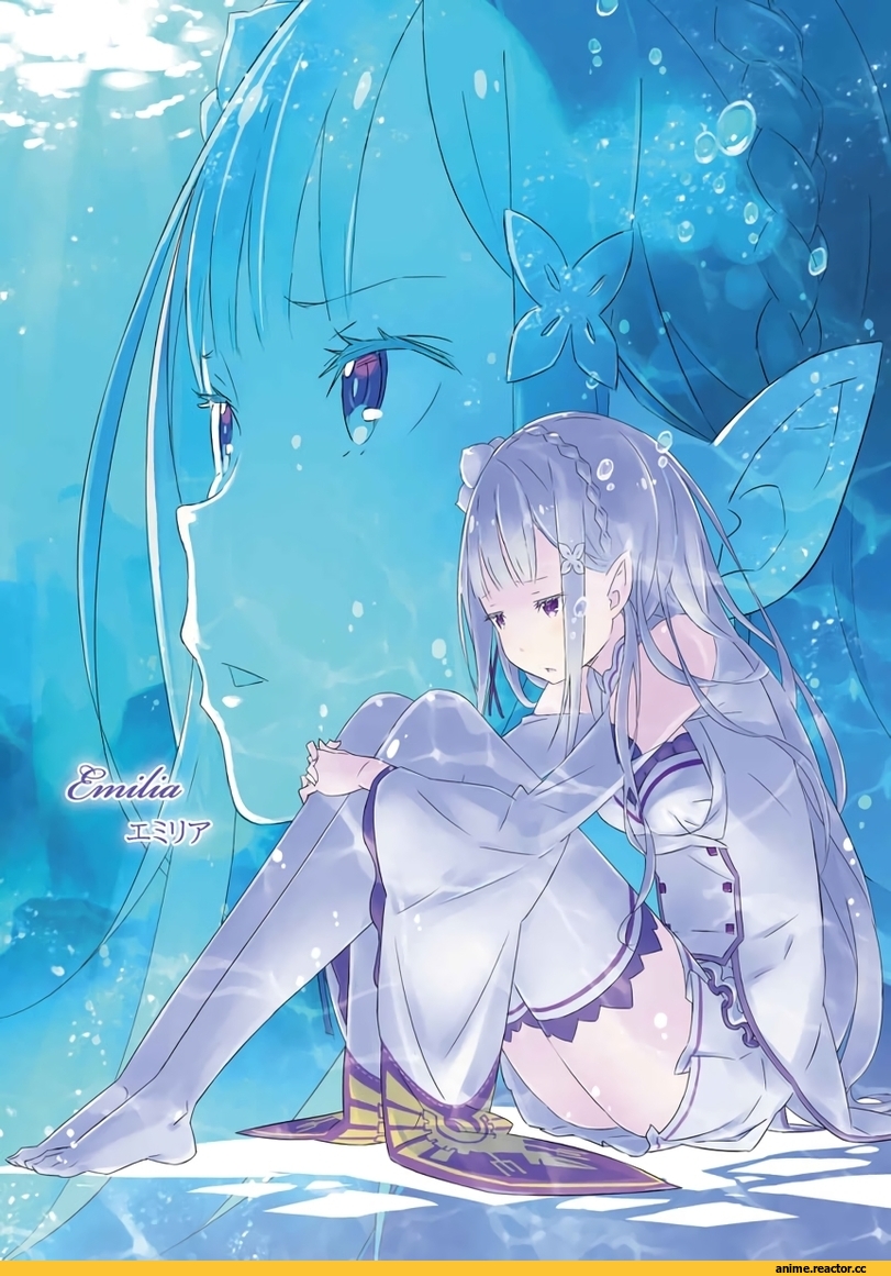 Re Zero Kara Hajimeru Isekai Seikatsu, KonoSuba, crossover, Crusch Karsten, Emilia (re zero), Natsuki Subaru, Petelgeuse Romanée-Conti, Rem (re zero), Anime