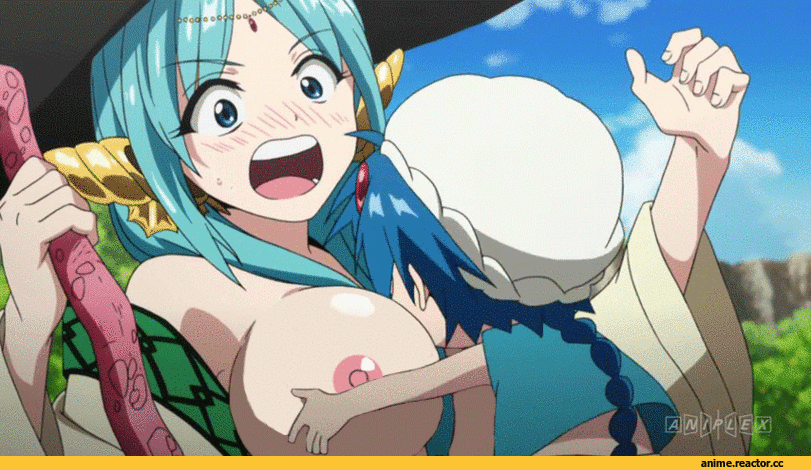 гифки, Magi The Labyrinth Of Magic, Anime Ero Oppai, Anime Ero, Anime Adult gifs, Anime