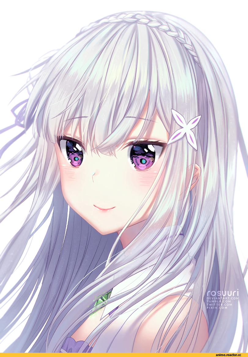 Re Zero Kara Hajimeru Isekai Seikatsu, Emilia (re zero), Rosuuri, Anime