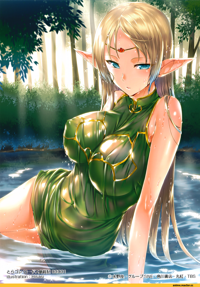 Hisashi (nekoman), Anime Art, deedlit, record of lodoss war, Anime Ero, elf, Anime Ero Swim, Anime