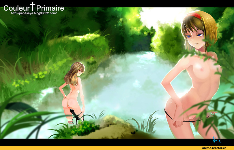 Anime Ero, Touhou Project, Alice Margatroid, Kirisame Marisa, Anime Ero Swim, Anime Ero Pussy, Anime