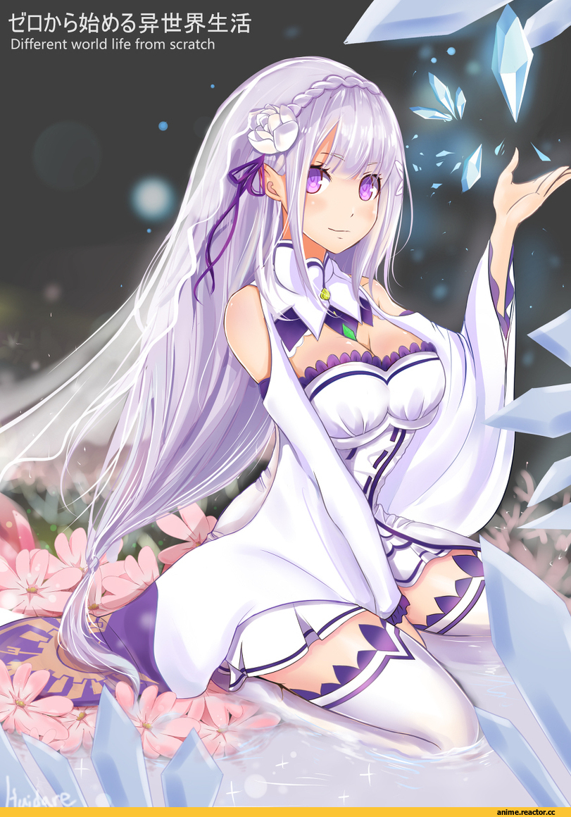 Re Zero Kara Hajimeru Isekai Seikatsu, Emilia (re zero), Huidare, Anime