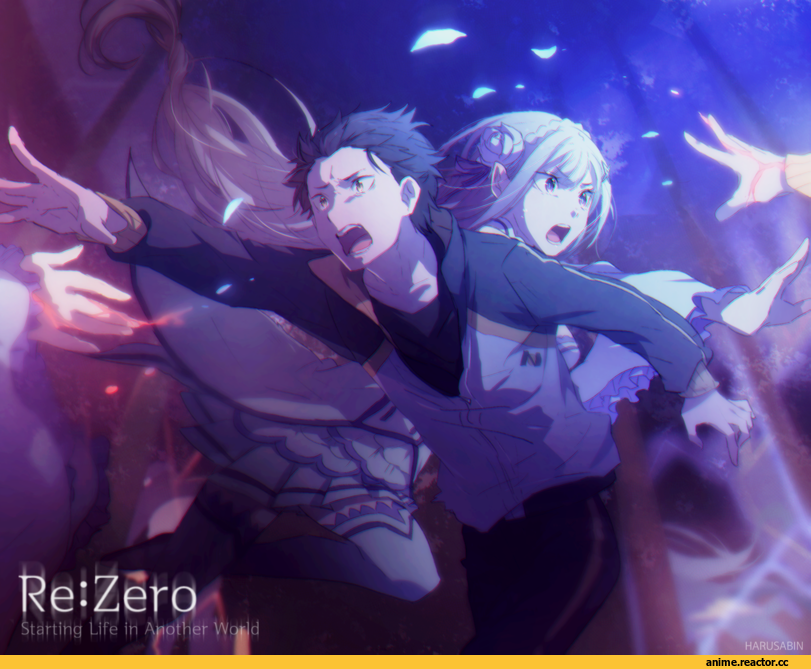 Emilia (re zero), Re Zero Kara Hajimeru Isekai Seikatsu, Natsuki Subaru, HaruSabin, Anime