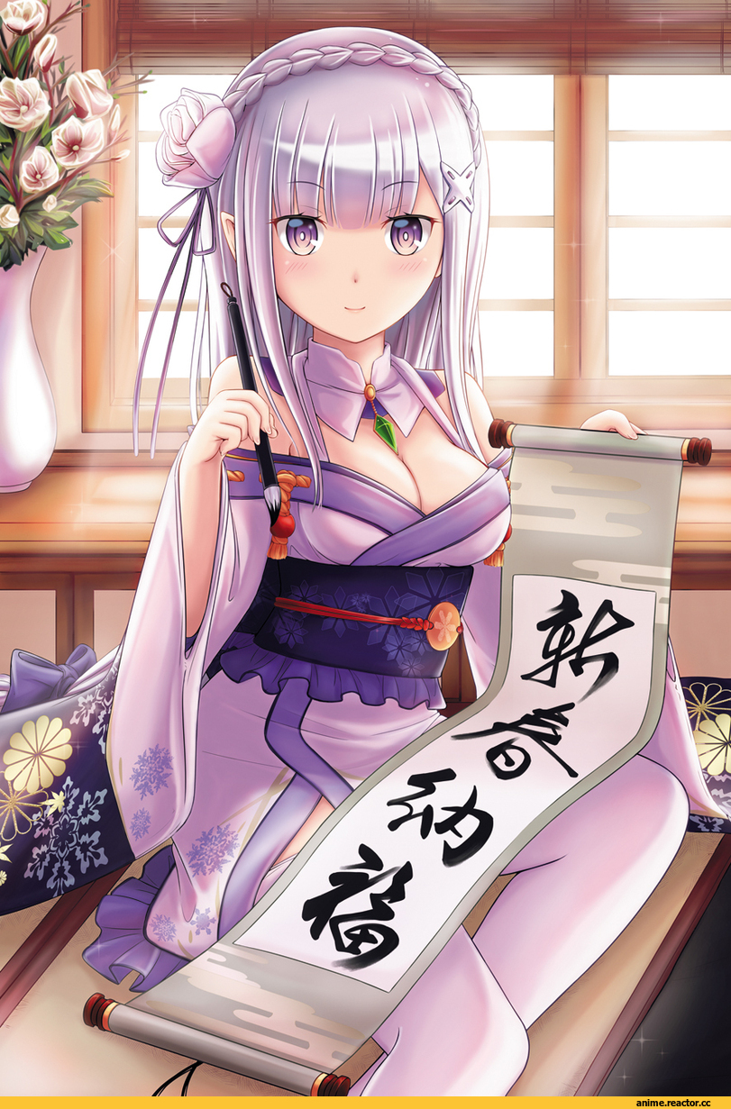 Re Zero Kara Hajimeru Isekai Seikatsu, Emilia (re zero), zen mine, Anime