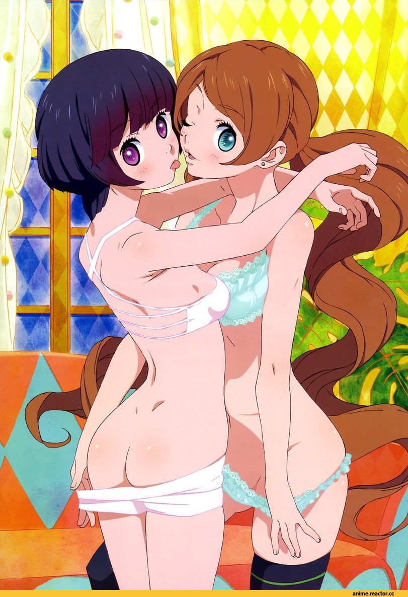 yurigasaki ruru, yurishiro ginko, Yuri Kuma Arashi, Anime Ero, Anime Ero Pantsu, Adult юри, Anime Ero Ass, Anime