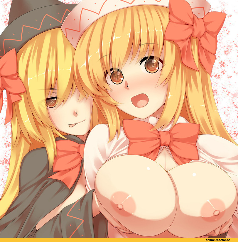 Anime Ero, Anime Ero Oppai, Touhou Project, lily black, Lily White, Tro, Anime Ero Yuri, Anime