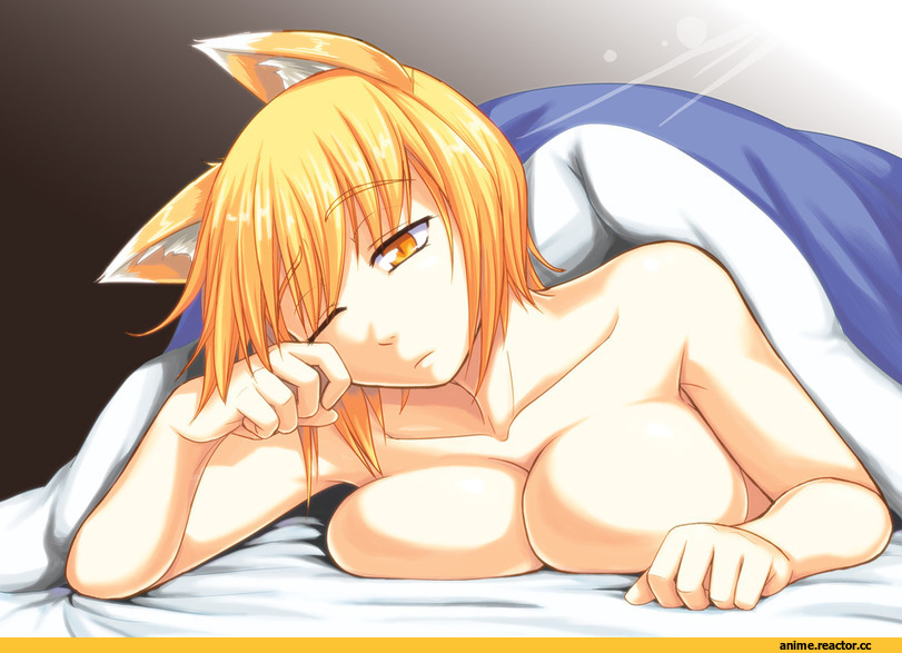 Anime Ero, Touhou Project, Yakumo Ran, Animal Ears, Kitsune, Anime