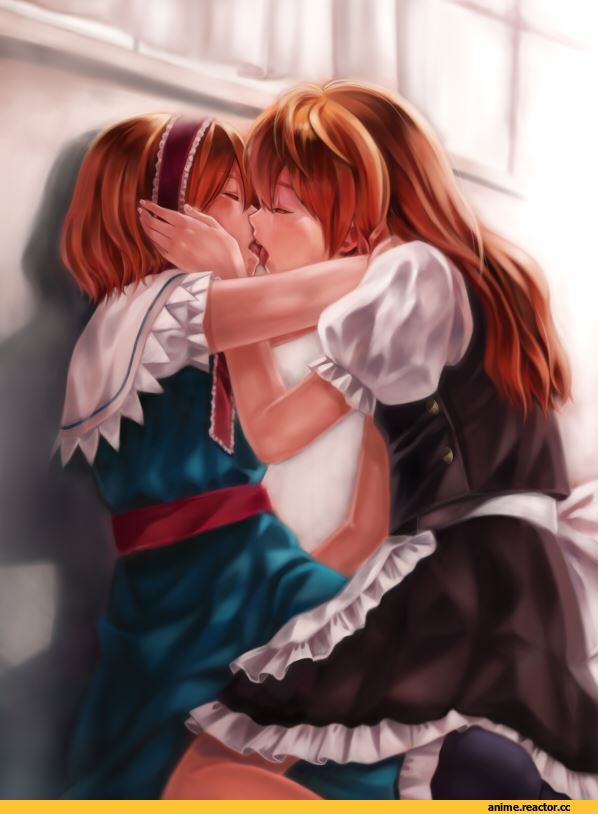 Аниме арт, Anime Paint, touhou, Kirisame Marisa, Alice Margatroid, Anime Ero Yuri, Anime Ero, Anime