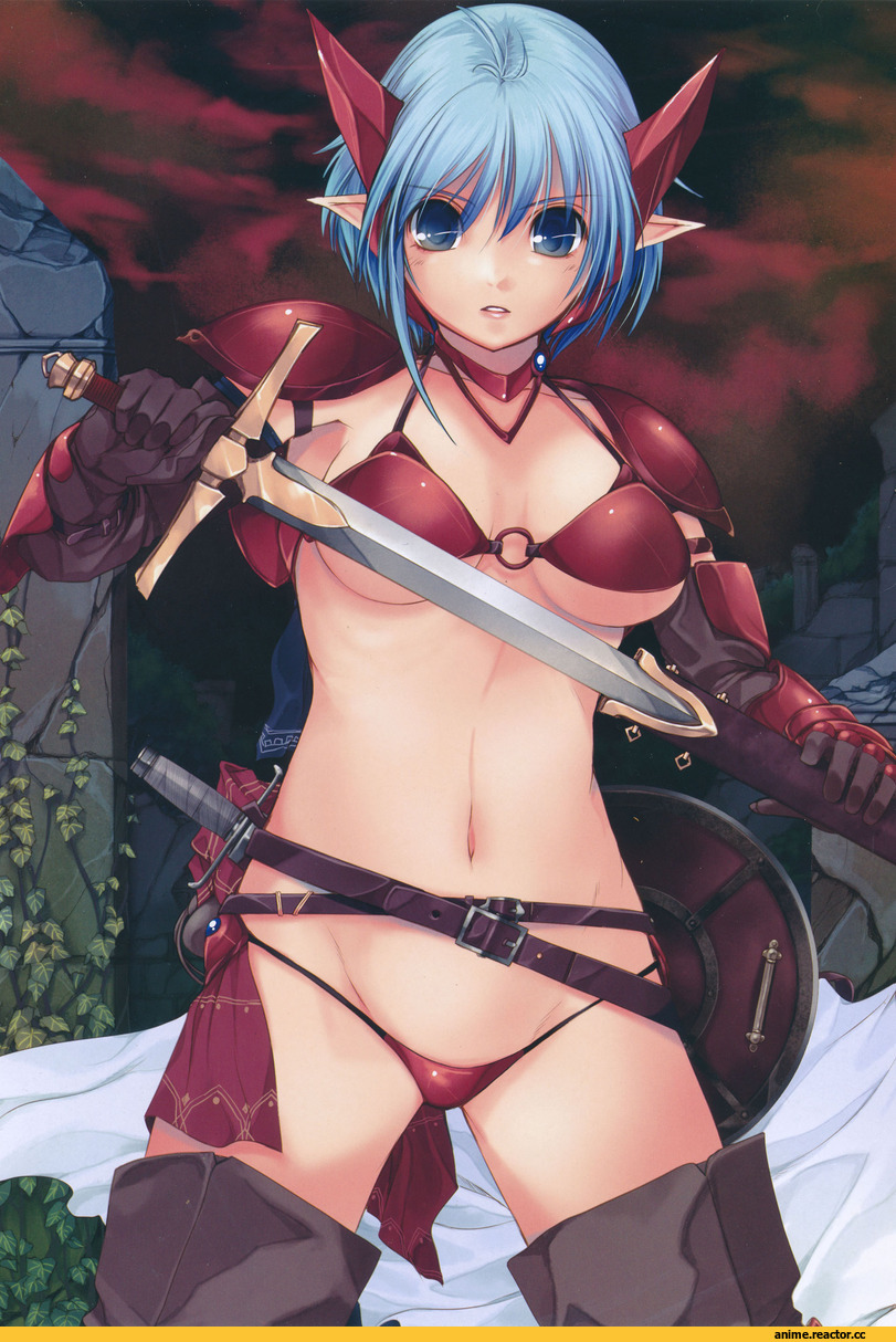Anime Ero, Anime Art, AO, Опасные Няшки, Anime Няши, Kirishima Satoshi, Няши в броне, Anime