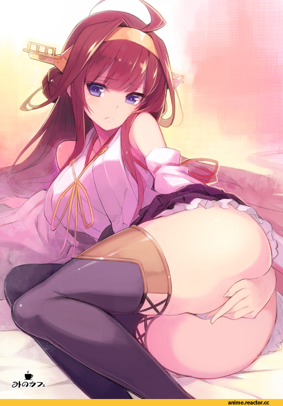 Kongou (Kantai Collection), Kantai Collection, minono aki, oshiri, Anime Ero, Adult pantsu, Anime