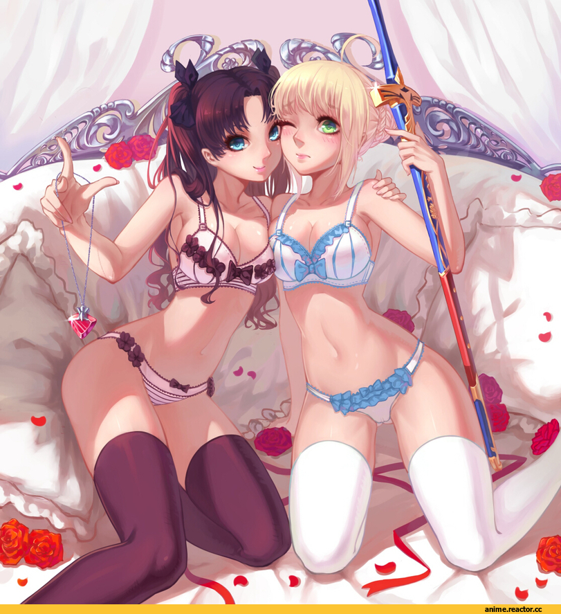 fate (srs), Toosaka Rin, Saber (Fate), Anime Ero, Anime Adult pantsu, Anime