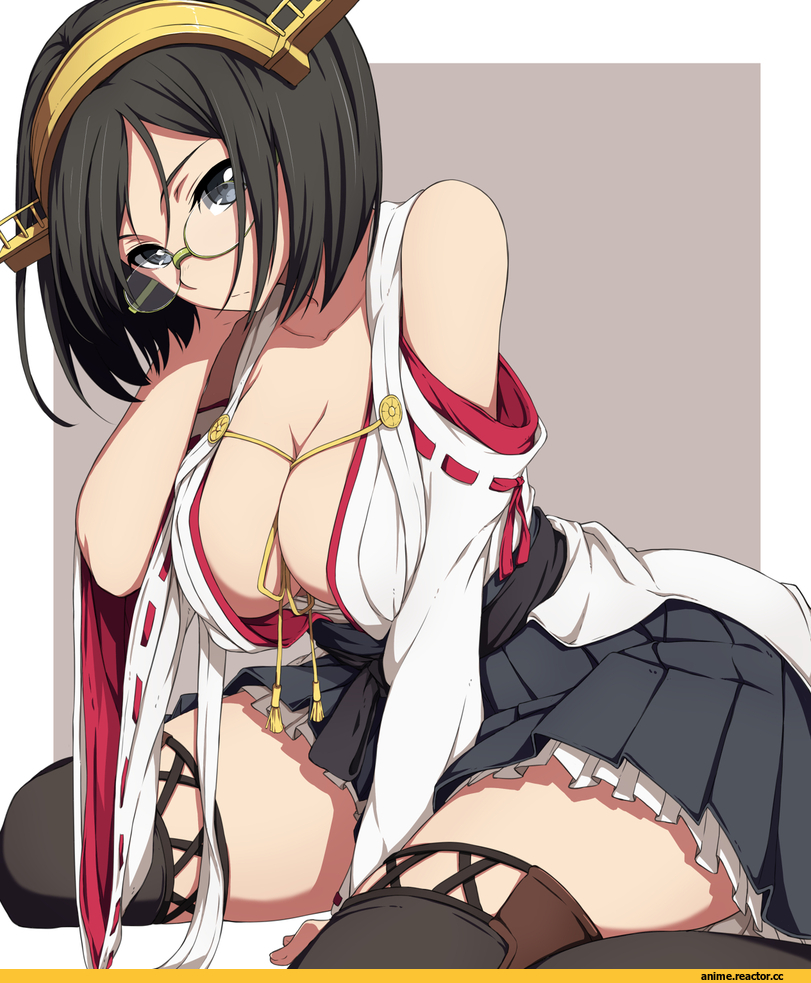 Kantai Collection, Kirishima (Kantai Collection), Anime Ero, Anime Ero Megane, Anime