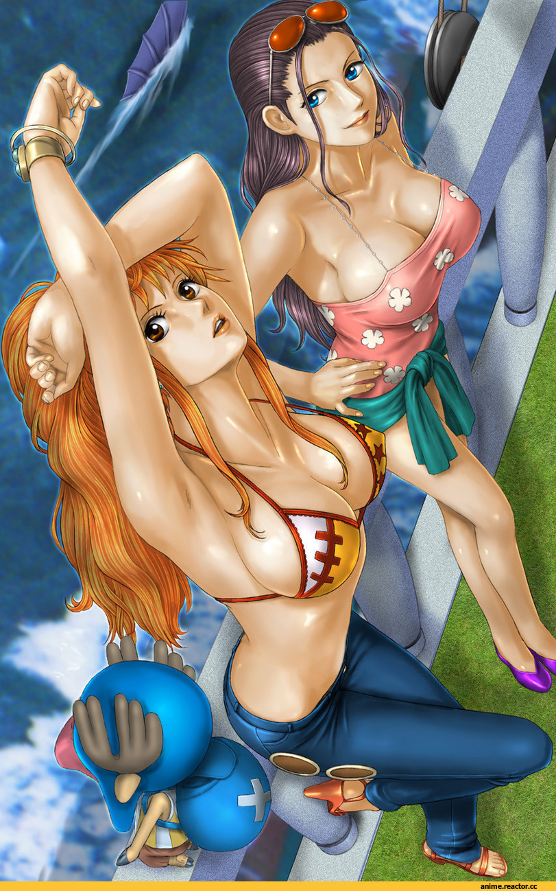 Anime Ero, One Piece, Nami (One Piece), Nico Robin, Tony Tony Chopper, Anime