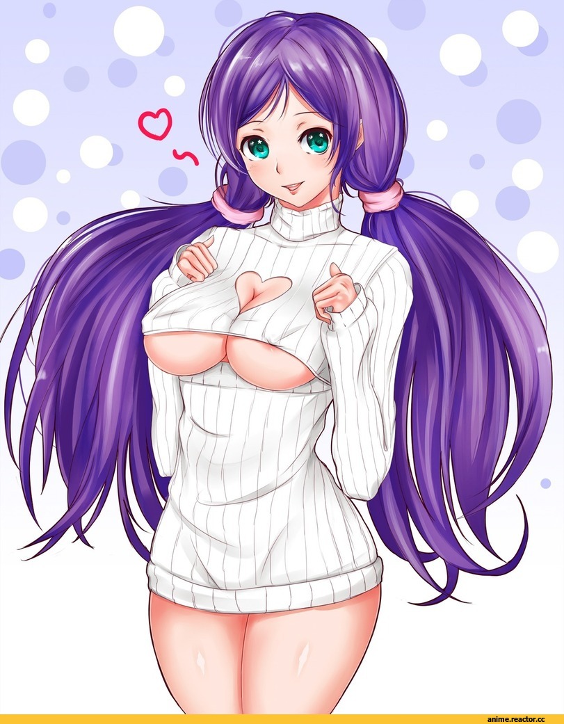 Open-Chest Sweater, Anime Ero Oppai, Anime Ero, Toujou Nozomi, Love Live!, Anime