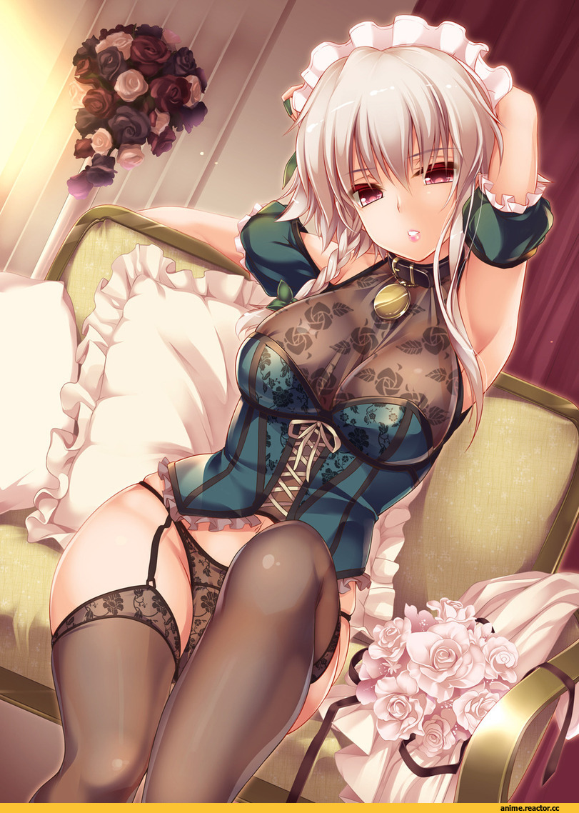 Anime Ero, Adult pantsu, Touhou Project, Izayoi Sakuya, Moneti (Daifuku), Anime