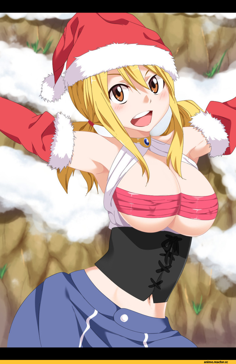 Lucy Heartfilia, Fairy Tail, Anime Ero Oppai, Anime Ero, в комментариях еще одна, Gaston18, Anime Art, Anime Christmas, Anime