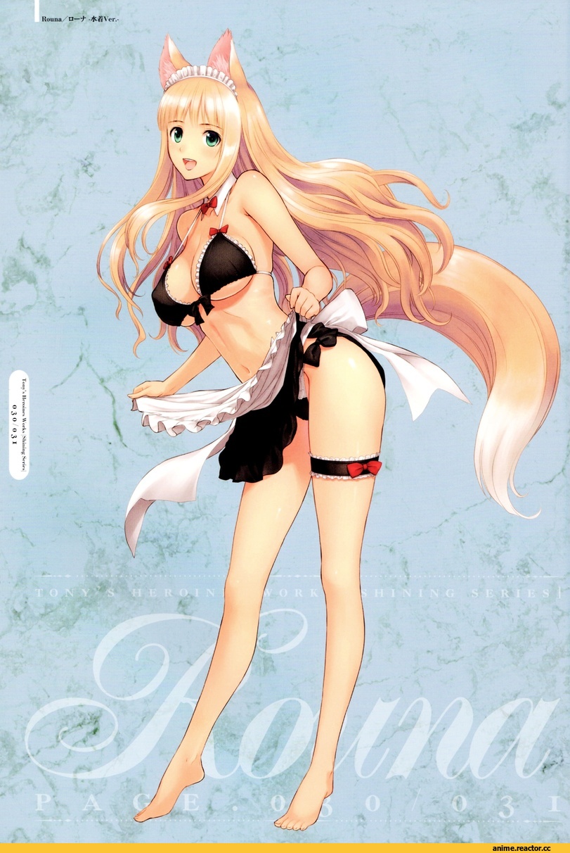 Tony Taka, Anime Art, Shining Hearts, Rouna Murasame, Anime Ero, еще под катом, Kitsune, Animal Ears, Anime