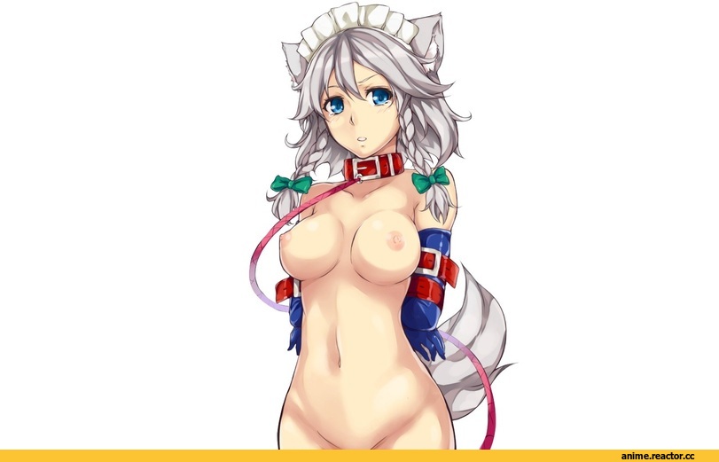 Anime Ero Oppai, Anime Ero, Izayoi Sakuya, Touhou Project, Inumimi, Animal Ears, Adult BDSM, Anime