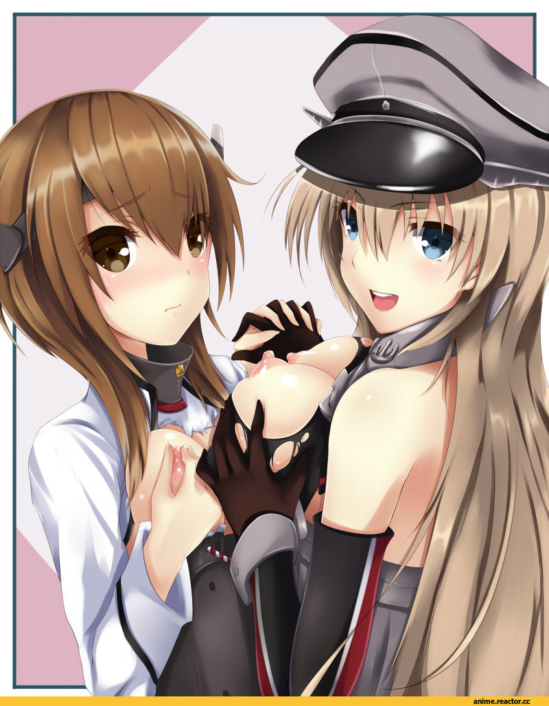 Taihou, Kantai Collection, Bismarck (Kantai Collection), Anime Ero Oppai, Anime Ero, Adult юри, Anime