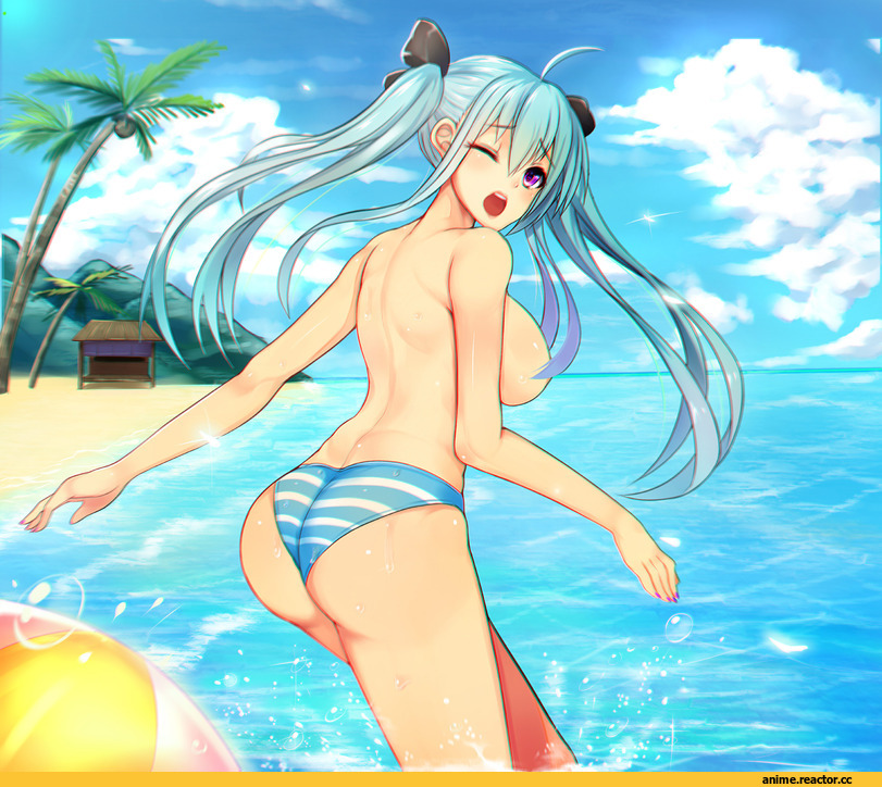 Vocaloid, Hatsune Miku, hanami dango (zzldango), Anime Ero Swim, Anime Ero, Anime