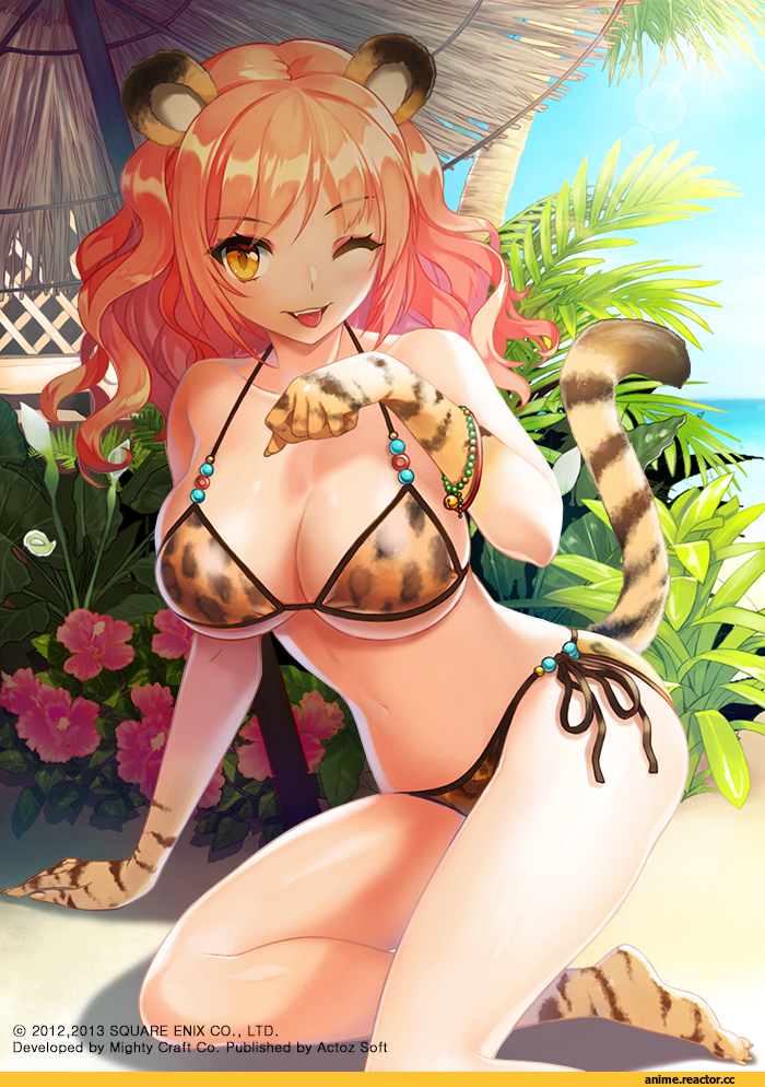 shuen, Anime Original, Anime Art, Anime Ero, бикини, Animal Ears, Anime Ero Swim, neko, Anime