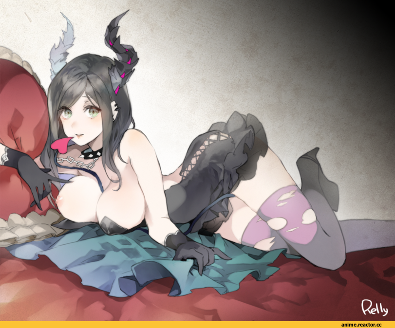 relly, Anime Original, Anime Art, Anime Ero Oppai, Anime Ero, Demon Girl (Anime), Monster Girl (Anime), Anime