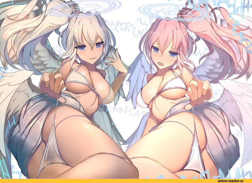 Puzzle & Dragons, dark angel metatron (p&d), archangel metatron (p&d), lao meng, oshiri, Anime Ero, Anime