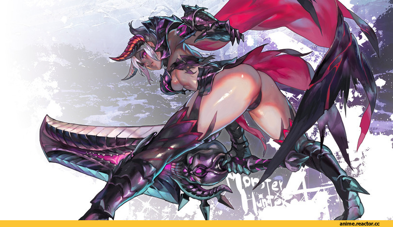 Monster Hunter 4, Monster Hunter, Игры, gore magala (armor), Aoin, oshiri, Anime Ero, Опасные Няшки, Anime Няши, Anime