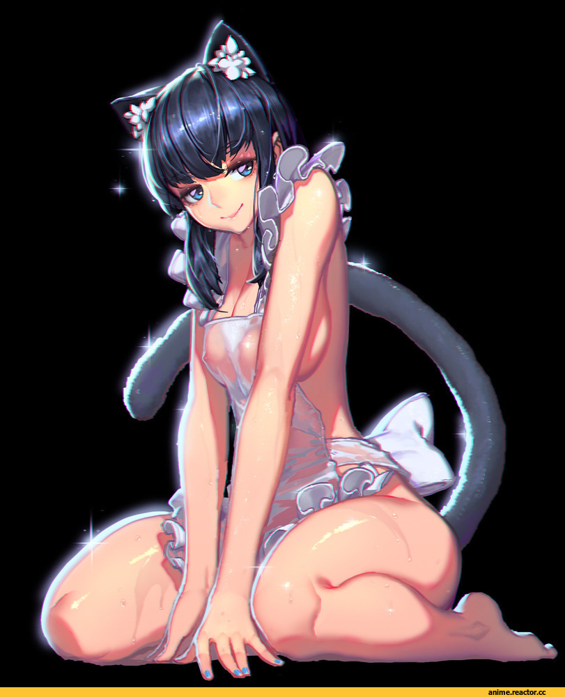 Anime Ero, Animal Ears, neko, Anime Art, AO, han-0v0, Anime