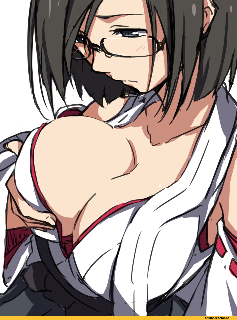 Kirishima (Kantai Collection), Kantai Collection, Anime Ero Oppai, Anime Ero, Megane, Anime
