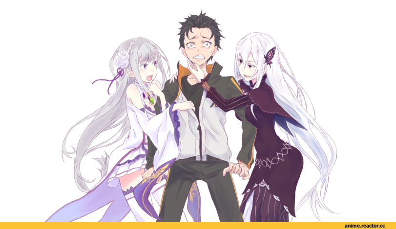 Emilia (re zero), Re Zero Kara Hajimeru Isekai Seikatsu, Satella, Natsuki Subaru, Anime