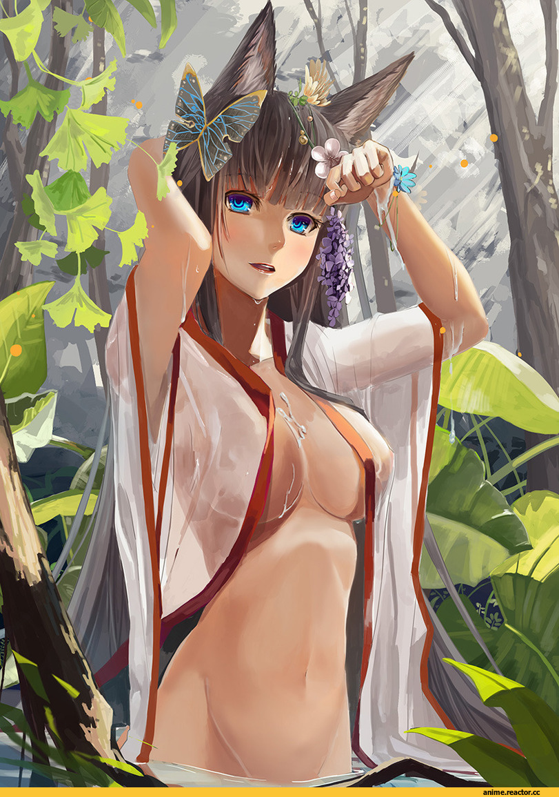 Anime Original, Anime Art, Anime Ero, Animal Ears, rayxray, Kitsune, Anime