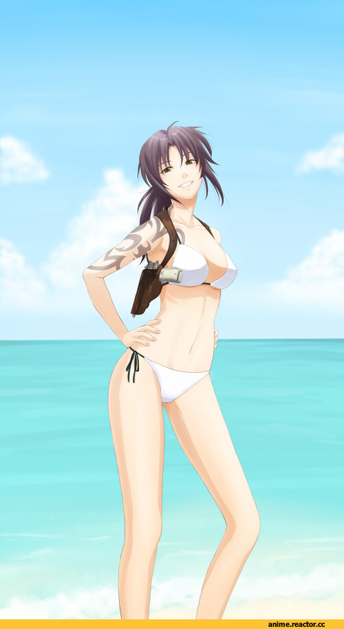 Black Lagoon, Revi, Anime Ero, Anime Ero Swim, Опасные Няшки, Anime Няши, Anime