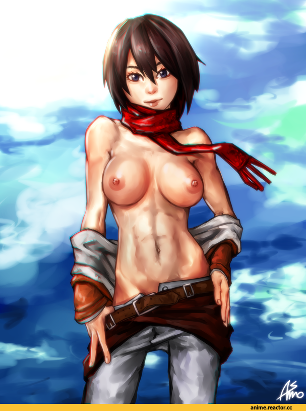 Anime Ero Oppai, Anime Ero, Mikasa Ackerman, Shingeki no Kyojin, Anime